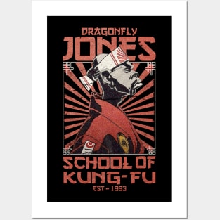 VINTAGE DRAGONFLY JONES SCHOOL KUNG-FU Posters and Art